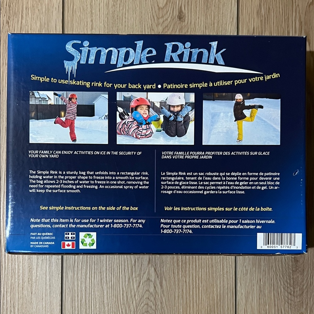 BNIB - Simple Rink Backyard Skating Kit for One Season - Picture 2 of 11